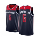 Youth Nike Washington Wizards #6 Troy Brown Jr. Swingman Navy Blue NBA Jersey Statement Edition