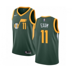 Youth Nike Utah Jazz #11 Dante Exum Green Swingman Jersey - Earned Edition