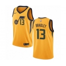 Youth Nike Utah Jazz #13 Tony Bradley Swingman Gold NBA Jersey Statement Edition