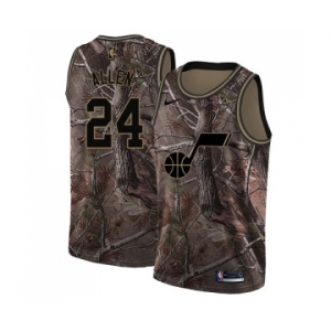 Youth Nike Utah Jazz #24 Grayson Allen Swingman Camo Realtree Collection NBA Jersey
