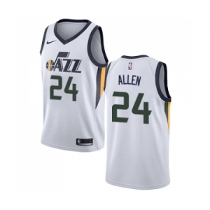 Youth Nike Utah Jazz #24 Grayson Allen Swingman White NBA Jersey - Association Edition