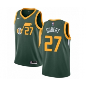 Youth Nike Utah Jazz #27 Rudy Gobert Green Swingman Jersey - Earned Edition