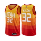 Youth Nike Utah Jazz #32 Karl Malone Swingman Orange NBA Jersey - City Edition