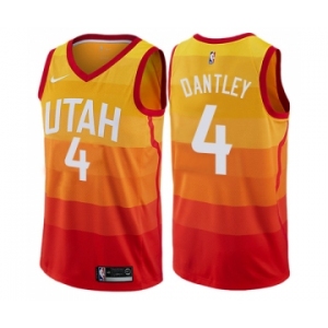 Youth Nike Utah Jazz #4 Adrian Dantley Swingman Orange NBA Jersey - City Edition