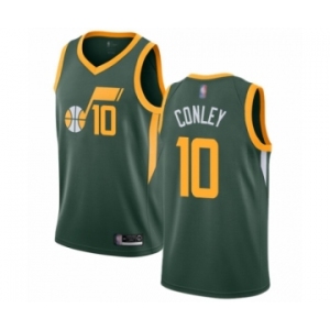 Youth Utah Jazz #10 Mike Conley Green Swingman Jersey - Earned Edition
