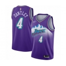 Youth Utah Jazz #4 Adrian Dantley Swingman Purple Hardwood Classics Basketball Jersey