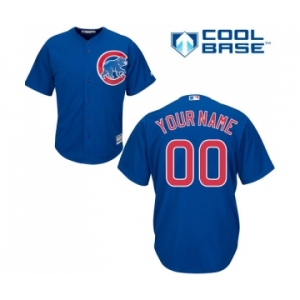 Men's Majestic Chicago Cubs Customized Replica Royal Blue Alternate Cool Base MLB Jersey