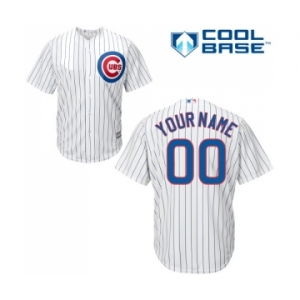 Men's Majestic Chicago Cubs Customized Replica White Home Cool Base MLB Jersey