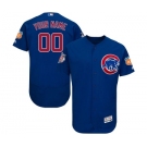 Men's Majestic Chicago Cubs Customized Royal Blue Alternate Flex Base Authentic Collection MLB Jersey