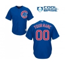 Youth Majestic Chicago Cubs Customized Authentic Royal Blue Alternate Cool Base MLB Jersey