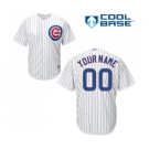 Youth Majestic Chicago Cubs Customized Authentic White Home Cool Base MLB Jersey