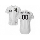 Men's Majestic Chicago White Sox Customized White Black Flexbase Authentic Collection MLB Jersey