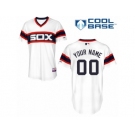 Women's Majestic Chicago White Sox Customized Replica White 2013 Alternate Home Cool Base MLB Jersey