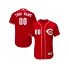 Men's Majestic Cincinnati Reds Customized Red Flexbase Authentic Collection MLB Jersey