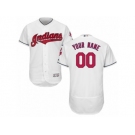 Men's Majestic Cleveland Indians Customized White Flexbase Authentic Collection MLB Jersey