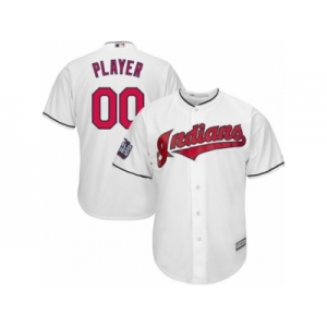 Youth Majestic Cleveland Indians Customized Authentic White Home 2016 World Series Bound Cool Base MLB Jersey