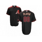 Men's Majestic Arizona Diamondbacks Customized Authentic Black Brick Cool Base MLB Jersey