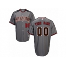 Men's Majestic Arizona Diamondbacks Customized Authentic Gray Brick Cool Base MLB Jersey