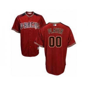 Men's Majestic Arizona Diamondbacks Customized Authentic Red Brick Cool Base MLB Jersey