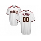 Men's Majestic Arizona Diamondbacks Customized Authentic White Brick Cool Base MLB Jersey