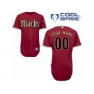 Women's Majestic Arizona Diamondbacks Customized Authentic Red Alternate Cool Base MLB Jersey