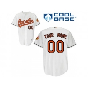 Customized Baltimore Orioles Jersey White Home Cool Base Baseball