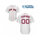 Youth Majestic Boston Red Sox Customized Replica White Home Cool Base MLB Jersey