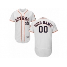 Men's Majestic Houston Astros Customized White Flexbase Authentic Collection MLB Jersey