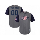 Youth USA Baseball Majestic Customized Gray 2017 World Baseball Classic Replica Team Jersey