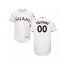 Men's Majestic Miami Marlins Customized White Flexbase Authentic Collection MLB Jersey