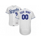 Men's Majestic Kansas City Royals Customized White Flexbase Authentic Collection MLB Jersey