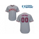 Women's Majestic Los Angeles Angels of Anaheim Customized Replica Grey Road Cool Base MLB Jersey