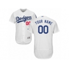 Men's Majestic Los Angeles Dodgers Customized White Flexbase Authentic Collection MLB Jersey