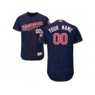 Men's Majestic Minnesota Twins Customized Navy Blue Flexbase Authentic Collection MLB Jersey