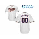 Women's Majestic Minnesota Twins Customized Replica White Home Cool Base MLB Jersey