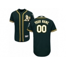 Men's Majestic Oakland Athletics Customized Green Flexbase Authentic Collection MLB Jersey