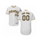 Men's Majestic Pittsburgh Pirates Customized White Flexbase Authentic Collection MLB Jersey