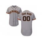 Men's Majestic San Francisco Giants Customized Grey Flexbase Authentic Collection MLB Jersey