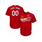 Men's Majestic St. Louis Cardinals Customized Authentic Red Alternate Cool Base MLB Jersey