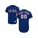 Men's Majestic Texas Rangers Customized Royal Blue Flexbase Authentic Collection MLB Jersey