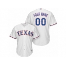 Youth Majestic Texas Rangers Customized Replica White Home Cool Base MLB Jersey