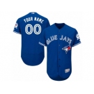 Men's Majestic Toronto Blue Jays Customized Royal Blue Flexbase Authentic Collection MLB Jersey