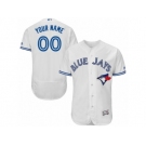 Men's Majestic Toronto Blue Jays Customized White Flexbase Authentic Collection MLB Jersey