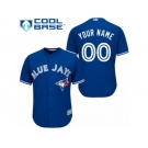 Women's Majestic Toronto Blue Jays Customized Replica Blue Alternate MLB Jersey