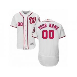 Men's Majestic Washington Nationals Customized White Flexbase Authentic Collection MLB Jersey