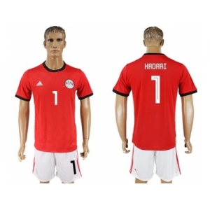 Egypt #1 Hadari Red Home Soccer Country Jersey