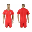 Egypt Blank Red Goalkeeper Soccer Country Jersey