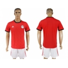 Egypt Blank Red Home Soccer Country Jersey