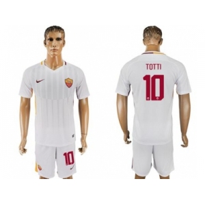 Roma #10 Totti Away Soccer Club Jersey