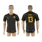 Roma #13 Peres Sec Away Soccer Club Jersey